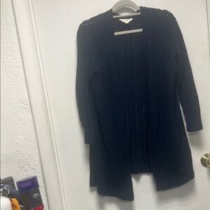 Terra & Sky Dark Blue Open-Front Cardigan